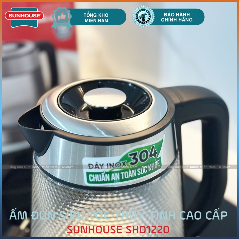 Ấm đun siêu tốc 1.8L Sunhouse SHD1220